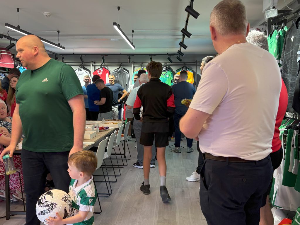 Macron Sports Hub image from inside our new showroom