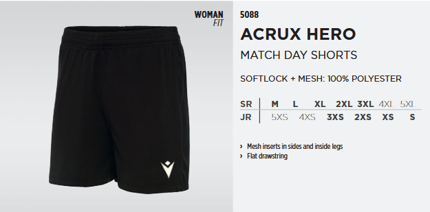 Acrux Hero Match Day Shorts