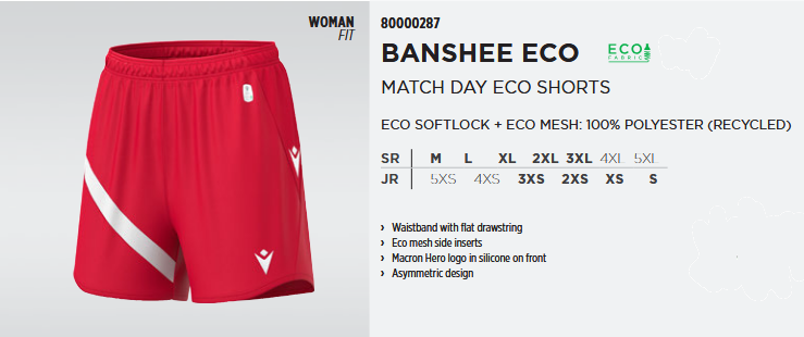 Banshee Eco Match Day Eco Shorts