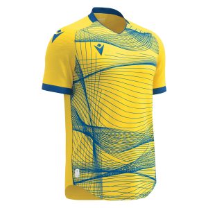 800000090503 - WYVERN ECO MATCH DAY SHIRT ECO YELLOW/ROYAL BLUE