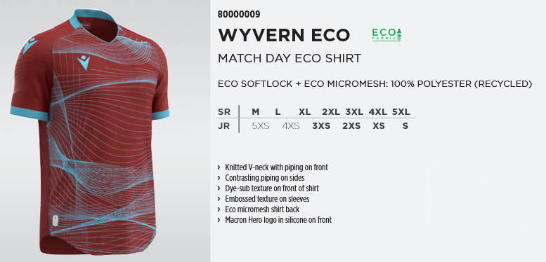 Macron Wyvern Eco Match Day Shirt Eco
