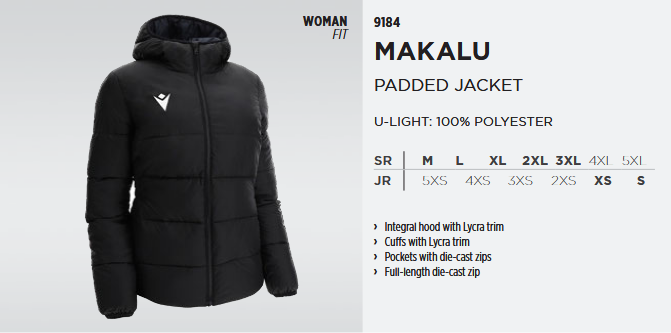 9184 - Makula Padded Jacket, Woman Fit